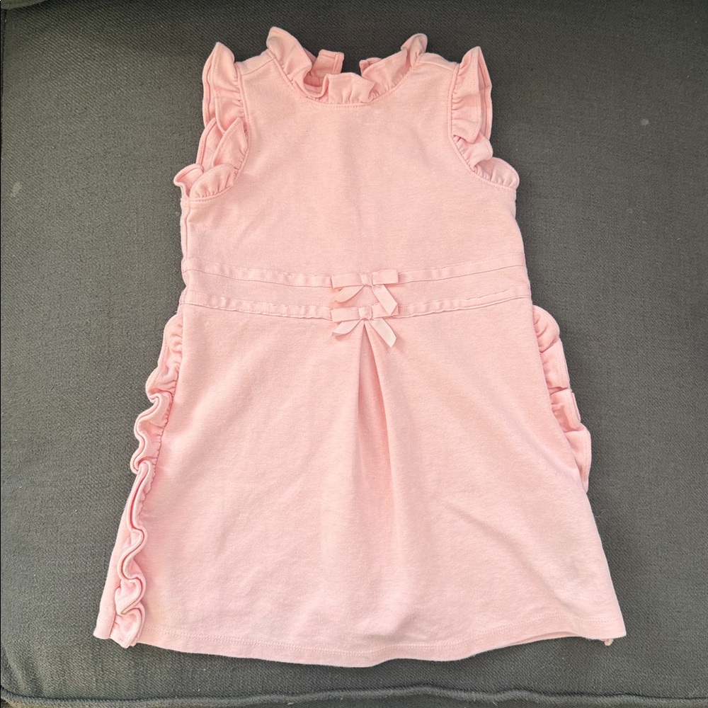 Jane & Jack Pink Ruffle Sleeveless Dress